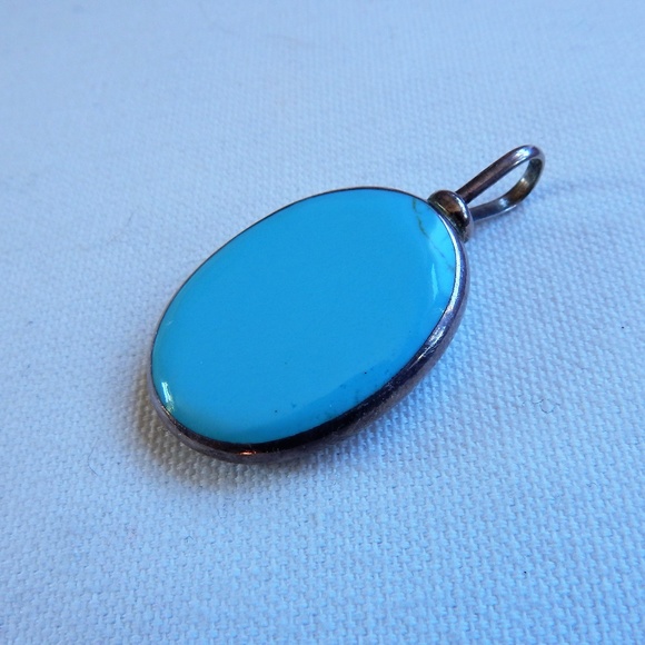 Jewelry - Turquoise Mexico Sterling Silver Large Pendant